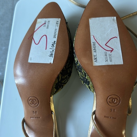 Chanel Lace-Up Sandal -- VINTAGE- 💯 Authentic Size 38 EXTREMELY RARE - Picture 17 of 17